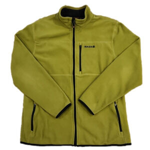 G.h. Bass & Co Green & Black Zip-Up Fleece Jacket